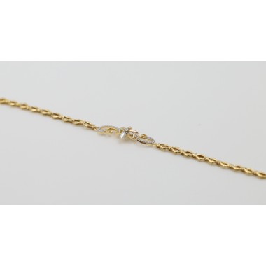 18K Diamond Chain Bracelet